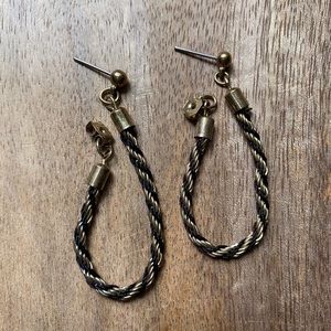 Vintage rope earrings